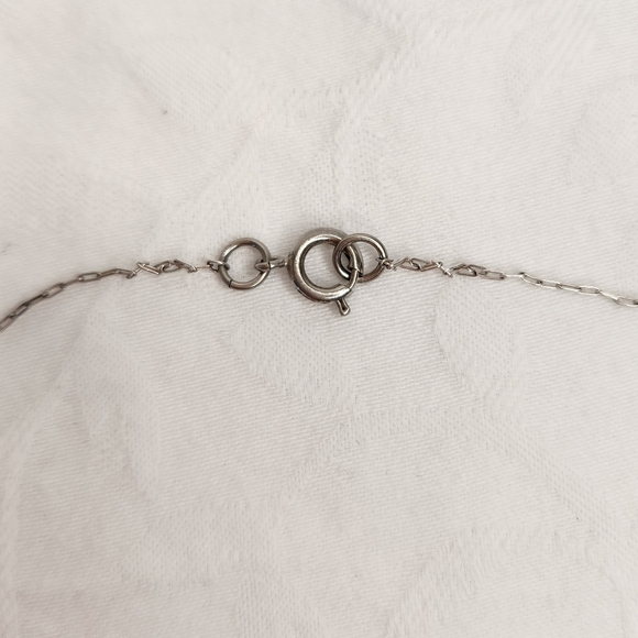 Vintage Silver Pearl Choker Necklace - Picture 5 of 12